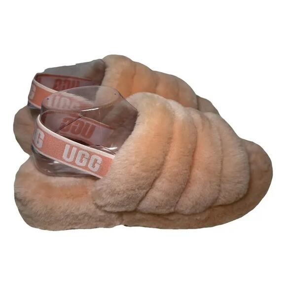UGG Fluff Yeah Slide – Peach Fuzz - Picture 1 of 11